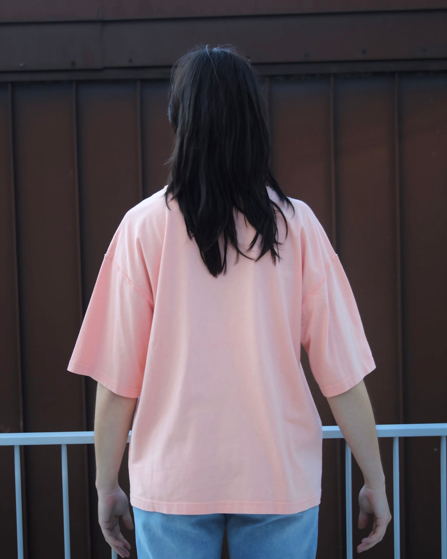 Oversized T-shirt Peach