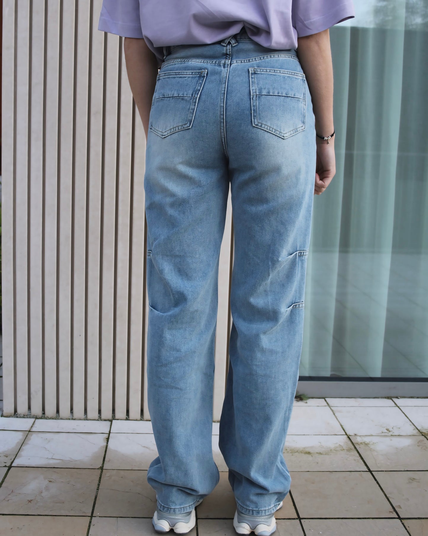 Straight Leg Jeans Blue