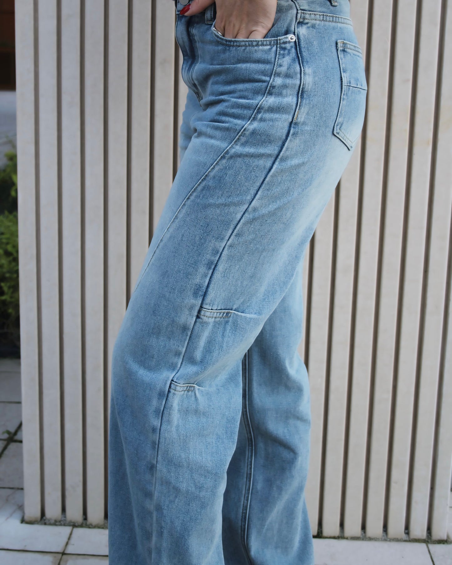 Straight Leg Jeans Blue