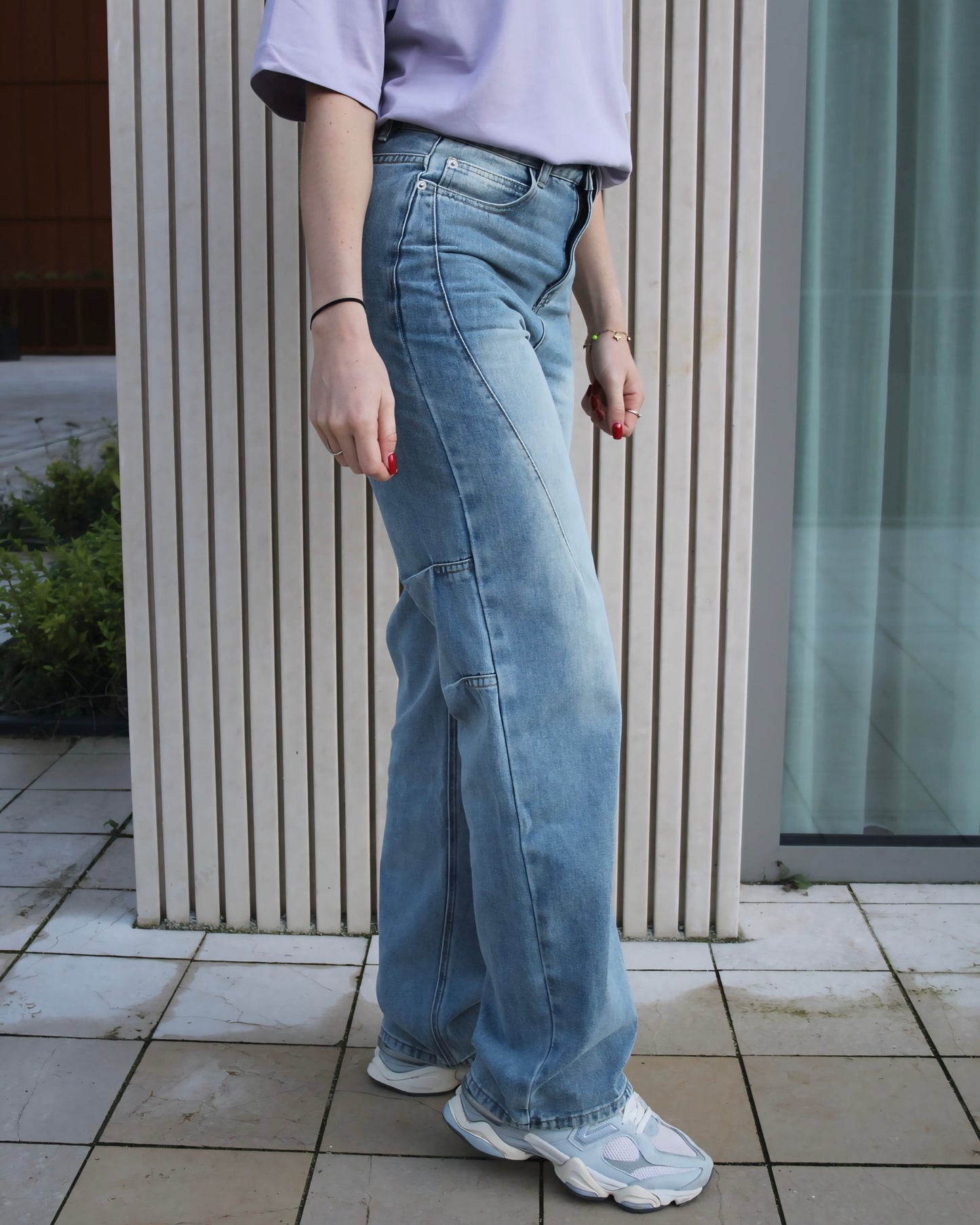 Straight Leg Jeans Blue