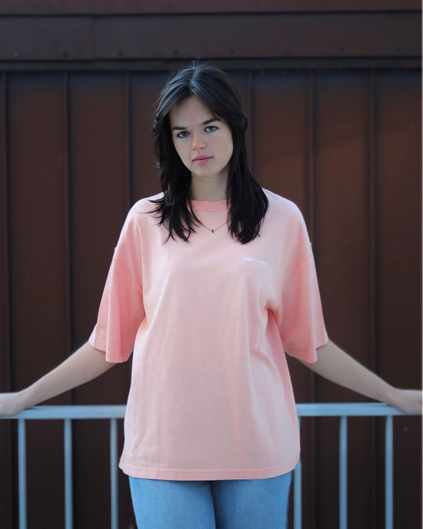 Oversized T-shirt Peach
