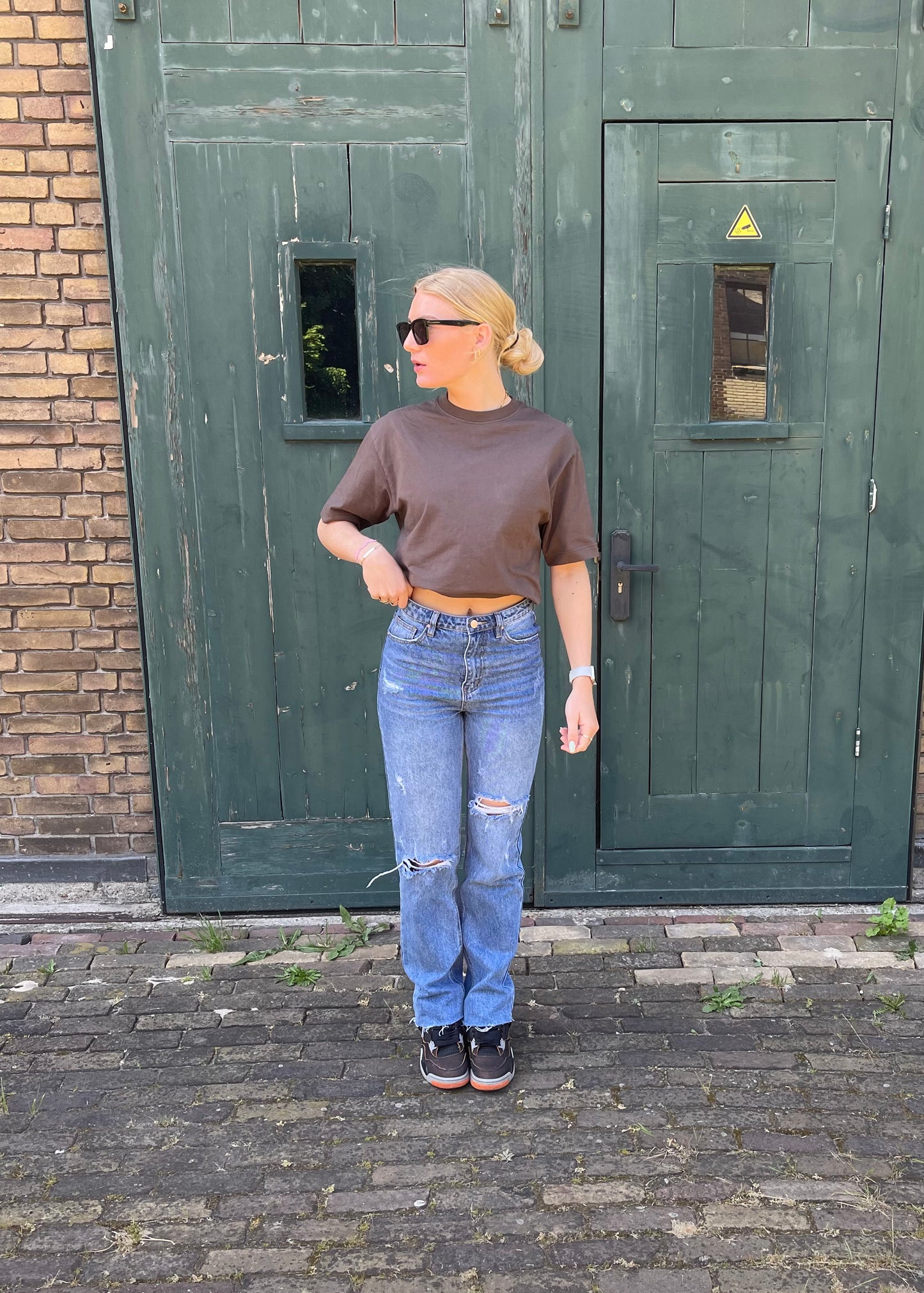 Straight leg jeans