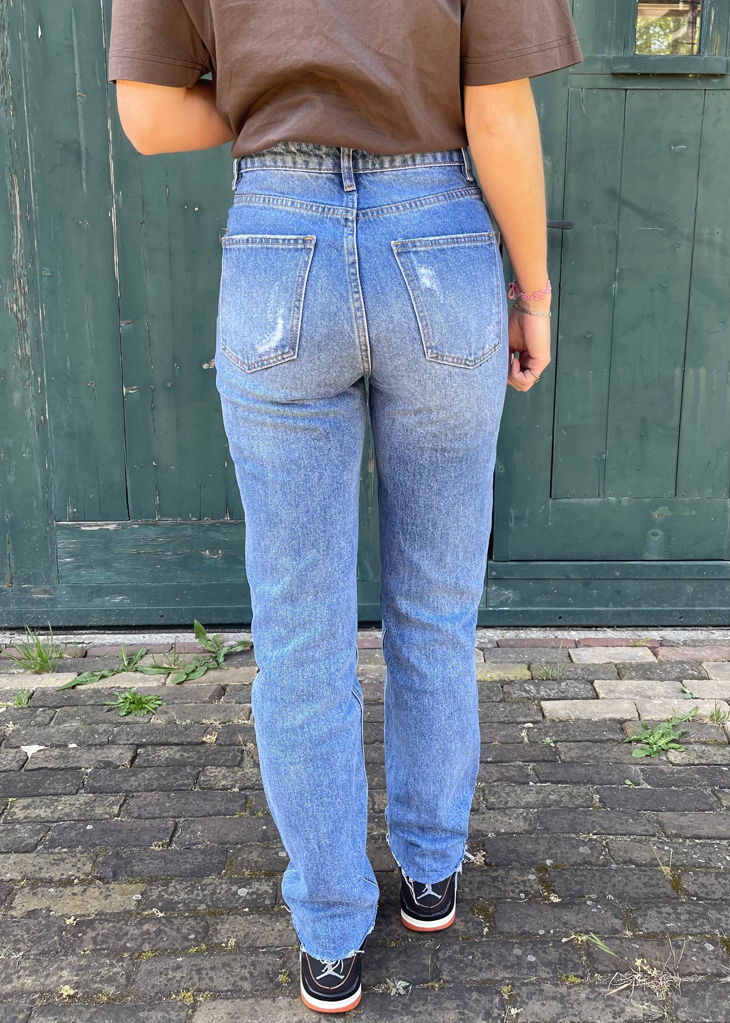 Straight leg jeans