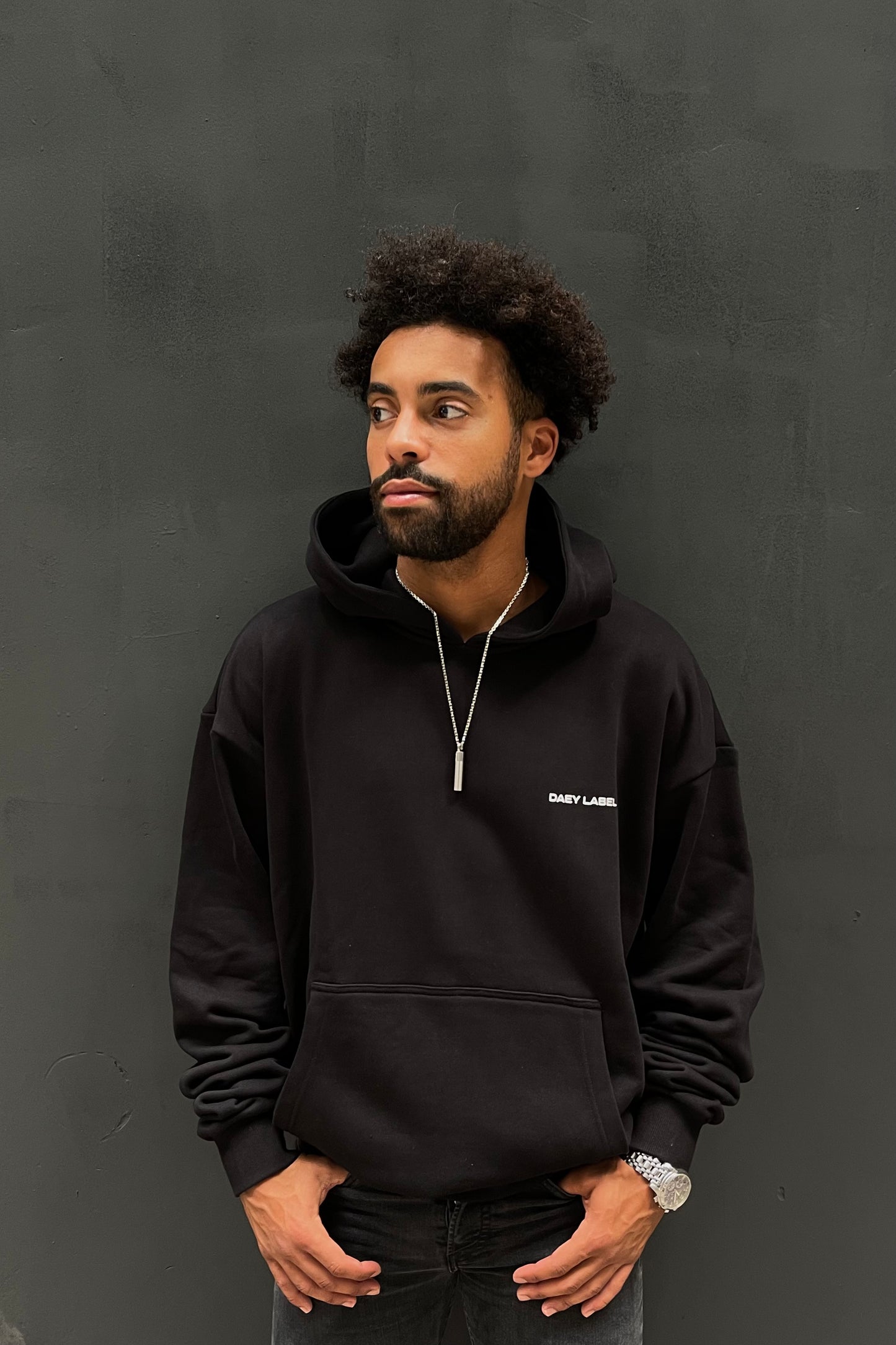 Oversized Black Hoodie