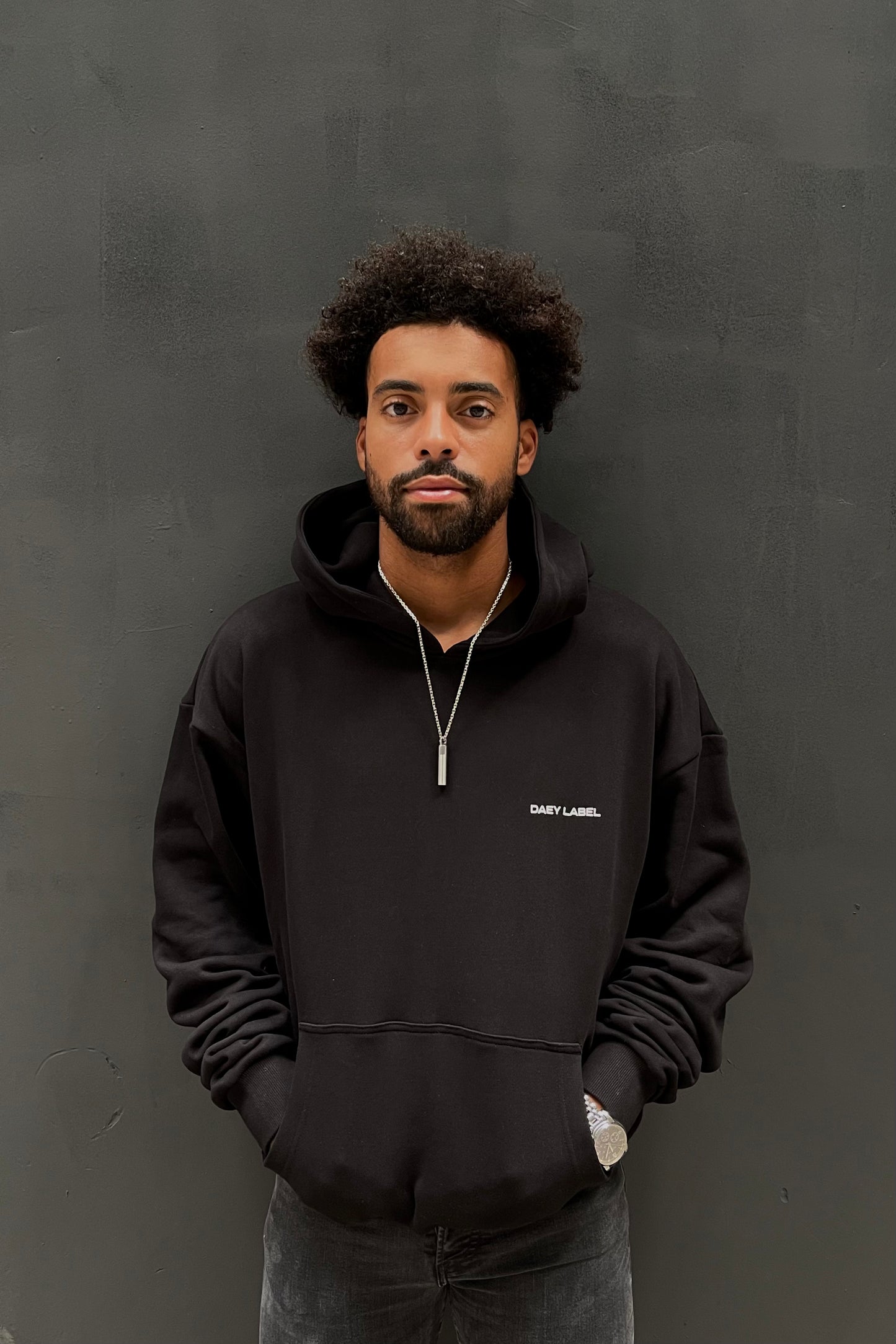 Oversized Black Hoodie