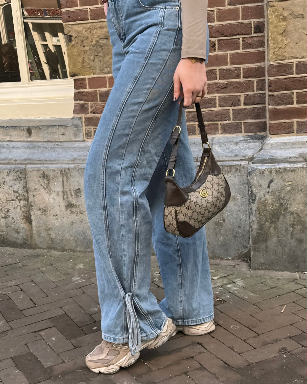Blauwe Denim Straight Leg Fit