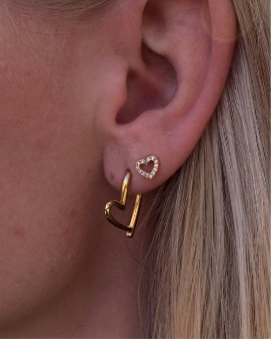 Open Heart Earring