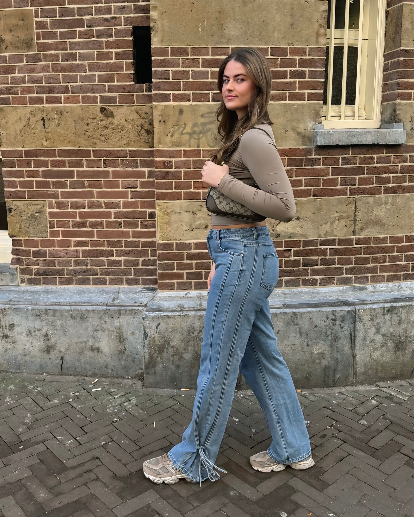 Blauwe Denim Straight Leg Fit