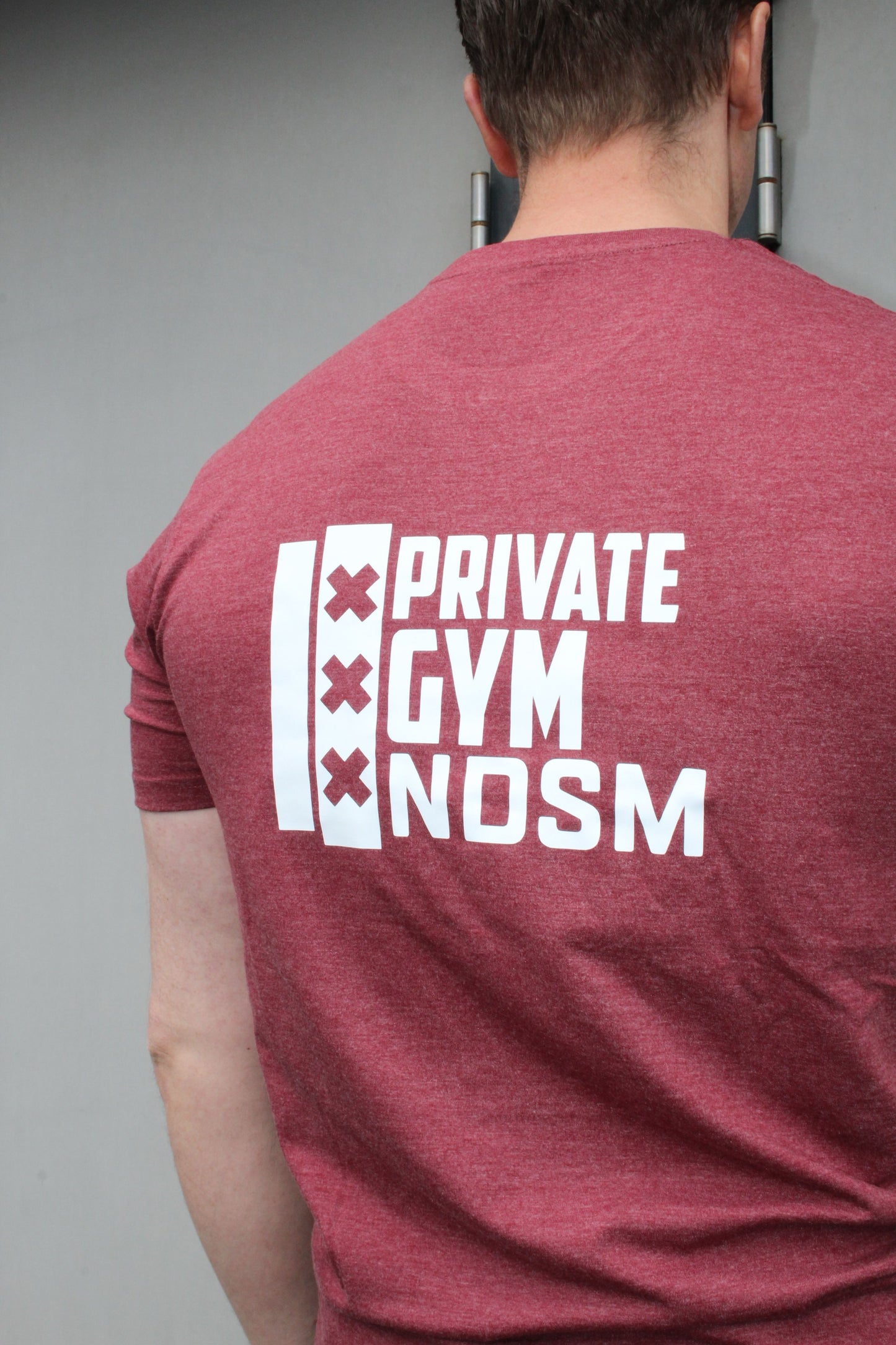 T-shirt Private Gym Bordeaux Rood